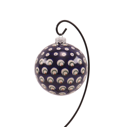 5" Round Ornament . Pattern: Private Eyes