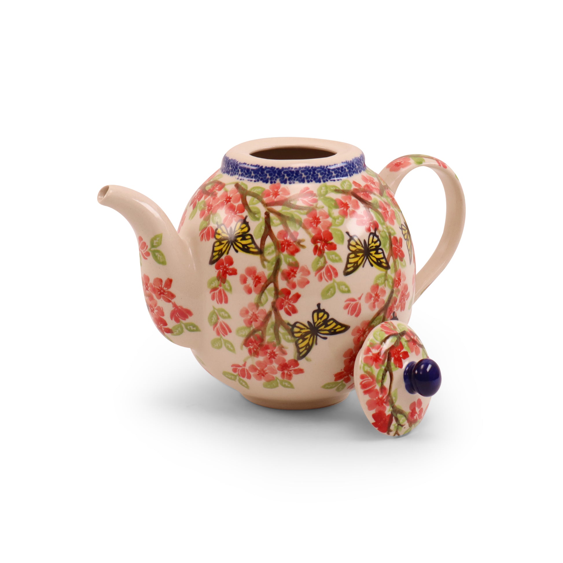 1.6L Teapot with Warmer. Pattern: Winged Spring
