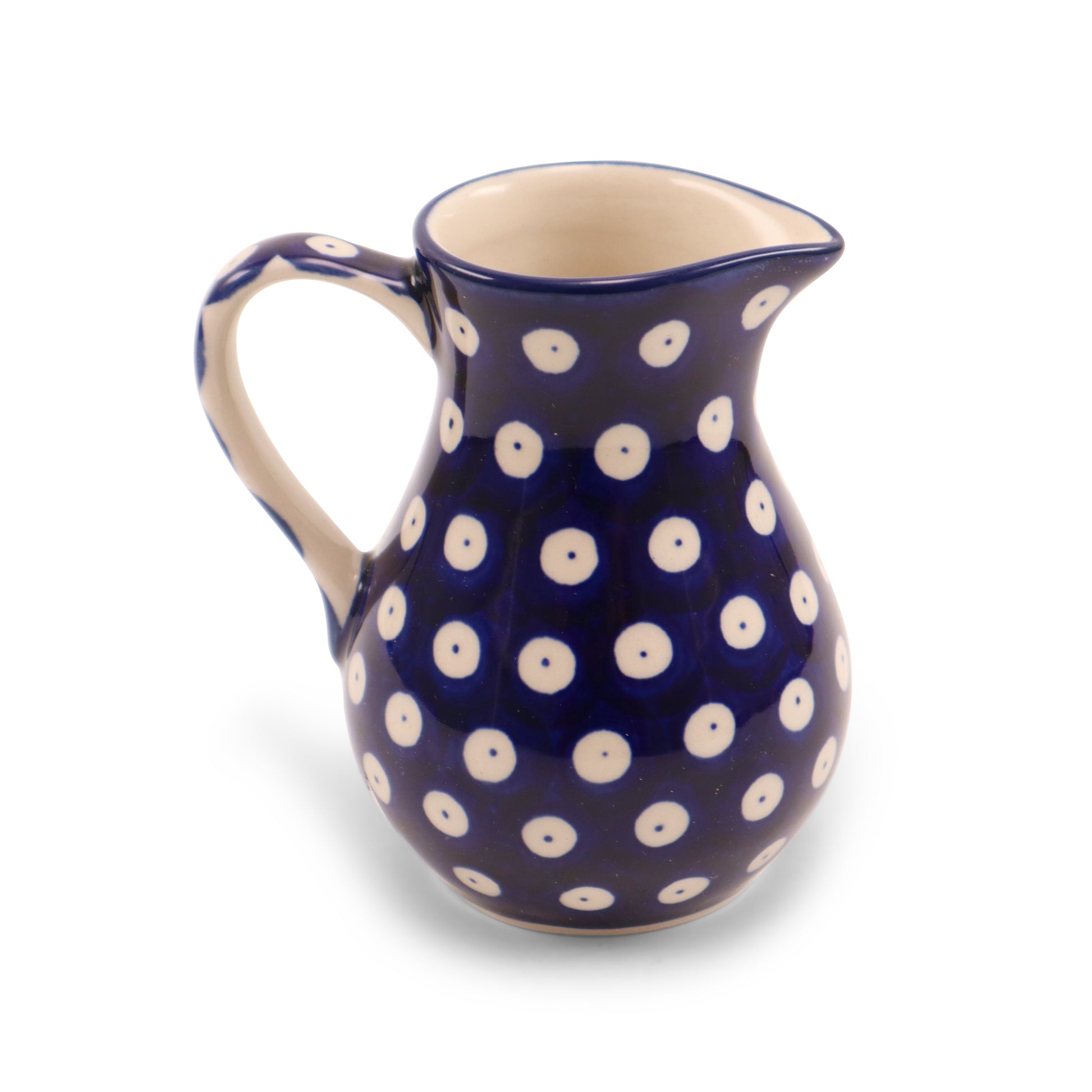 6oz Creamer. Pattern: Owl Eye