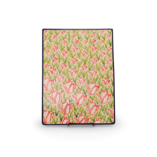 10"x13" Cutting Board.Pattern: Watercolor Wishes