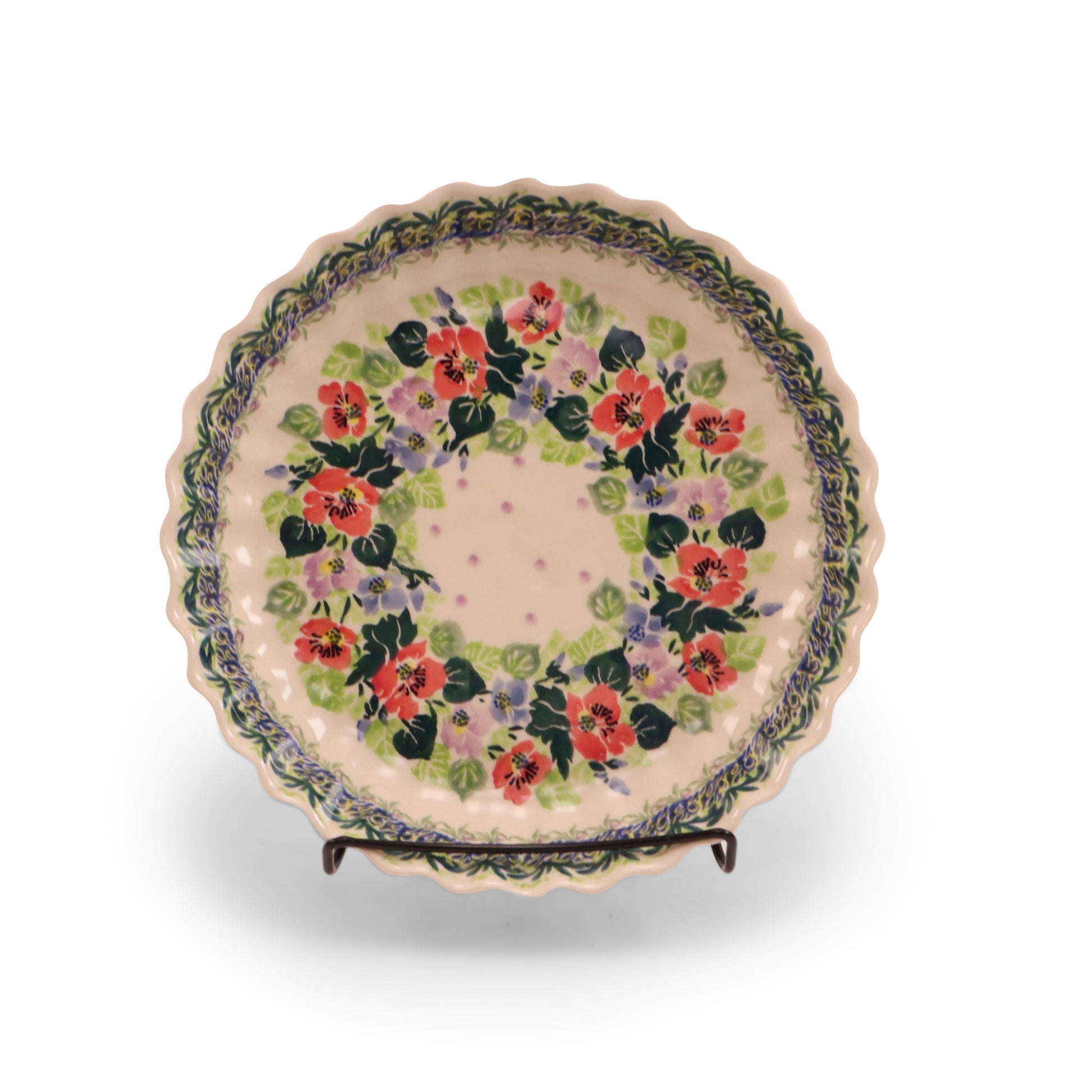10"x2" Pie Baker. Pattern: Lucky Charm