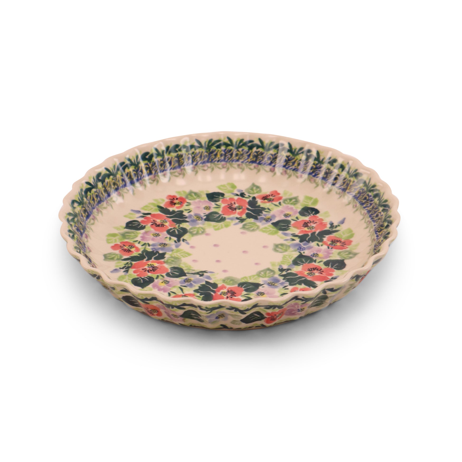 10"x2" Pie Baker. Pattern: Lucky Charm