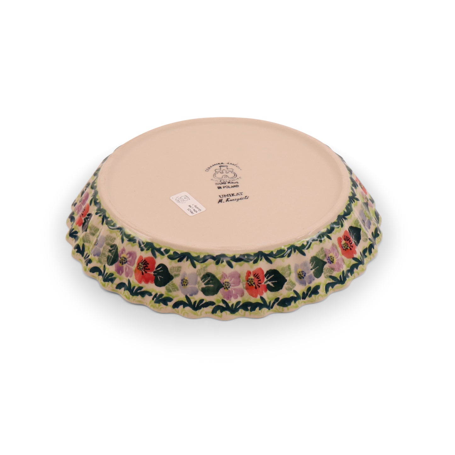 10"x2" Pie Baker. Pattern: Lucky Charm