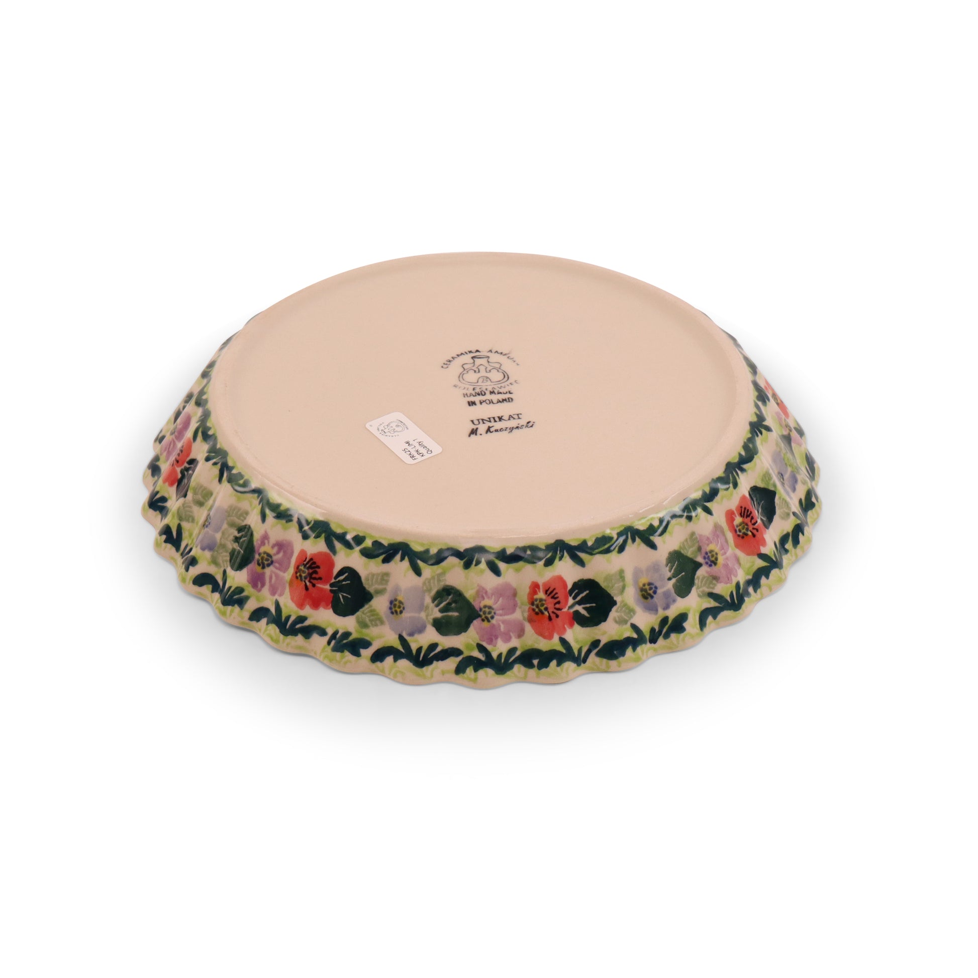 10"x2" Pie Baker. Pattern: Lucky Charm