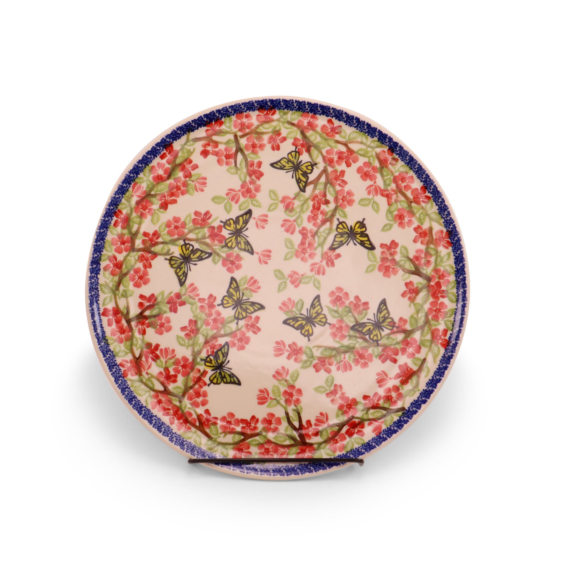 12.5" Pizza Plate. Pattern: Winged Spring