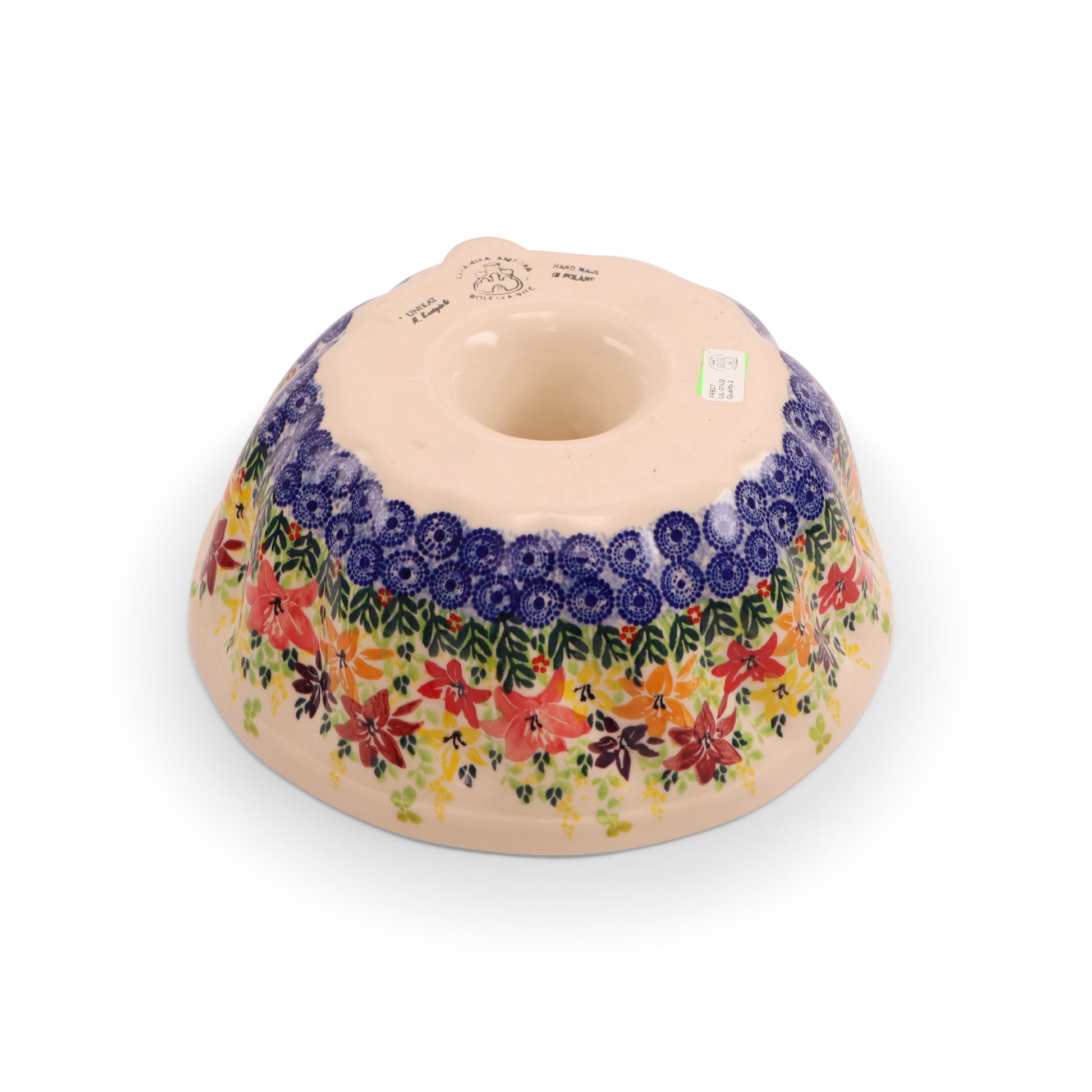10.5"x5" Bundt Pan 2Q. Pattern:Splash of Lillies