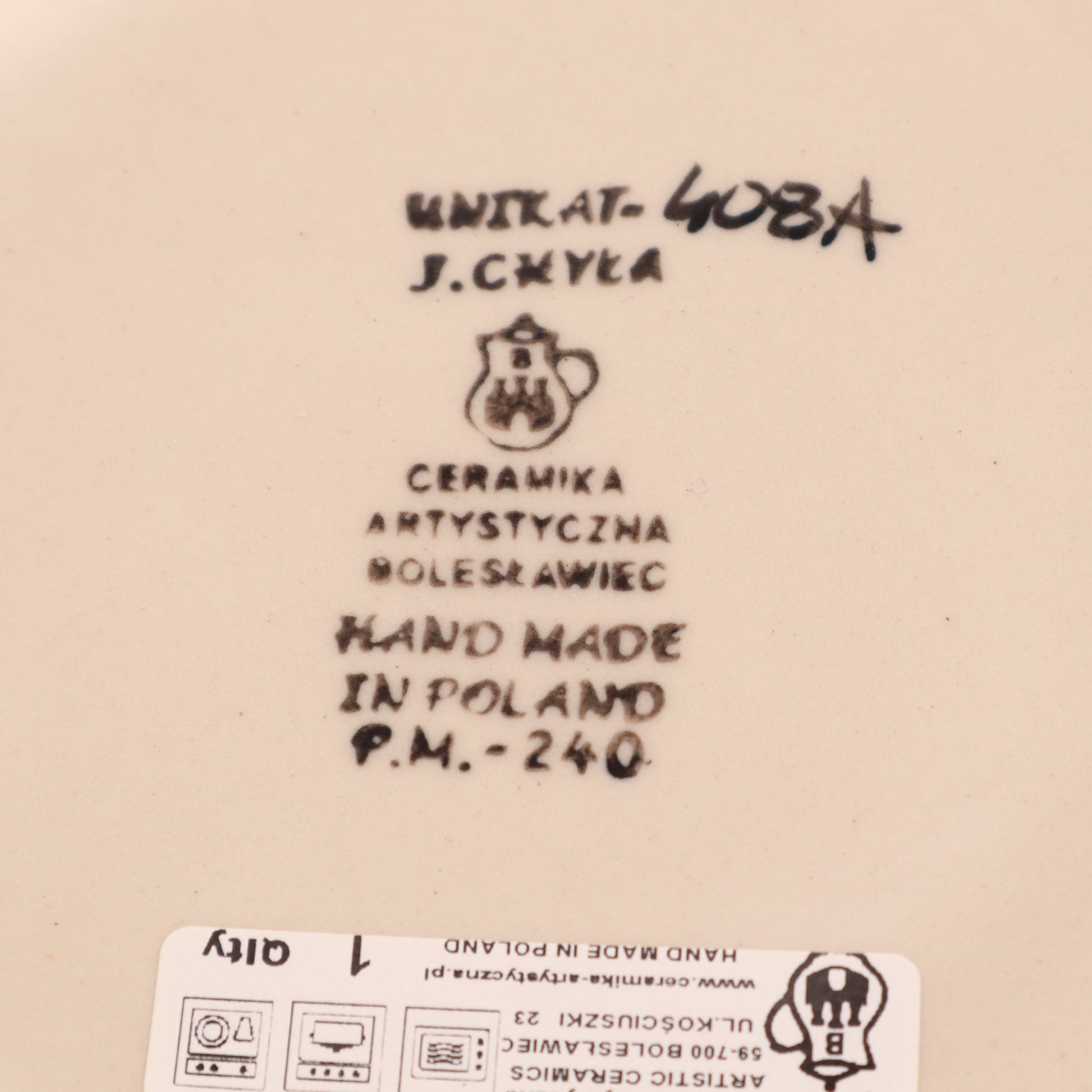 5.5"x6" Utensil Holder. Pattern: Jade Poppy