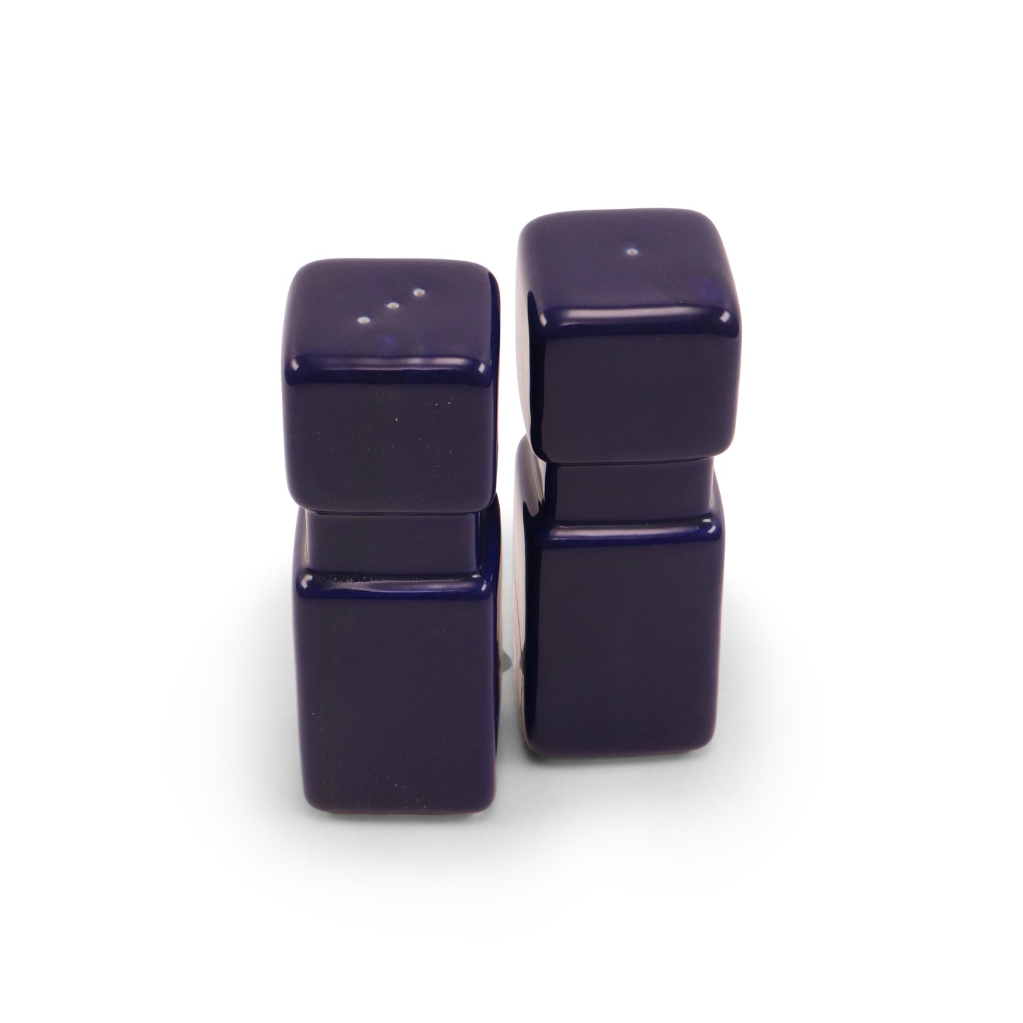 2"x2"x5.5" Salt and Pepper Set. Pattern: Cobalt