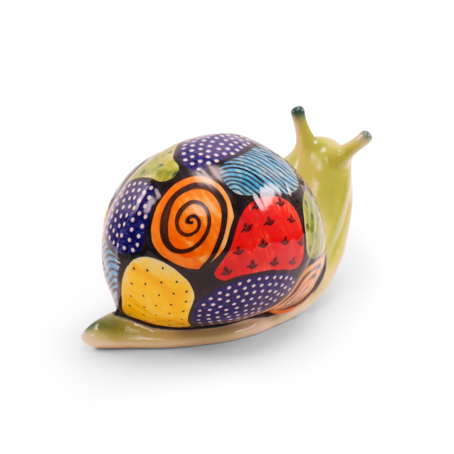 8"x6" Snail Figurine. Pattern: Unity