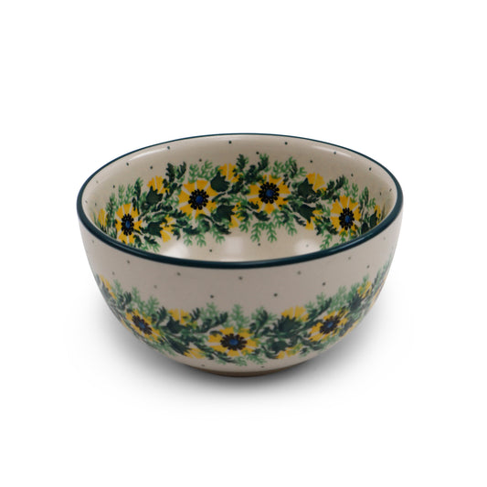 5.5" Round Bowl. Pattern: Yellow