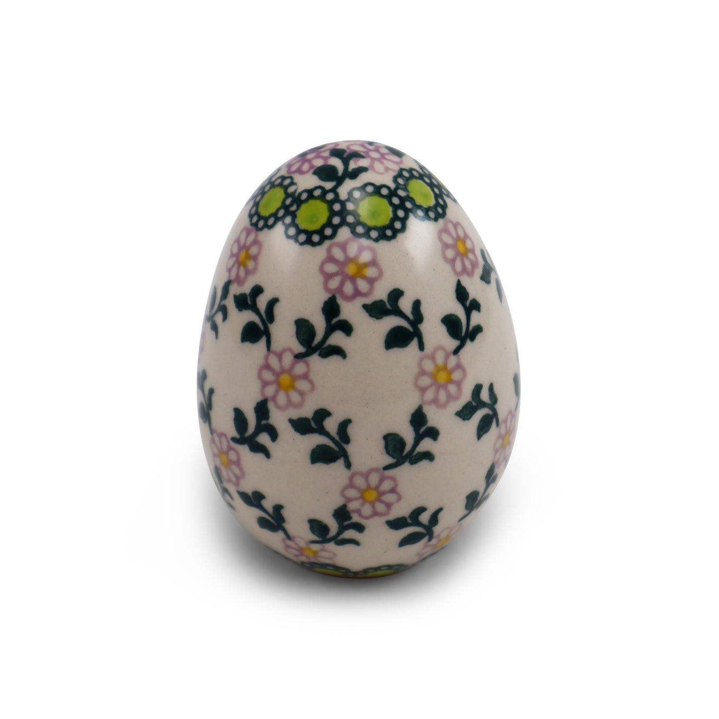 3" Egg Figurine. Pattern: Emerald