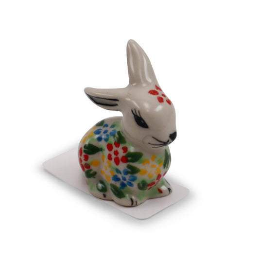 Miniature Bunny Figurine. Pattern: Summertime