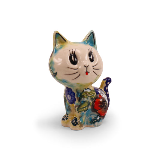 6"x3" Cat LE Figurine. Pattern: Rynek Passion