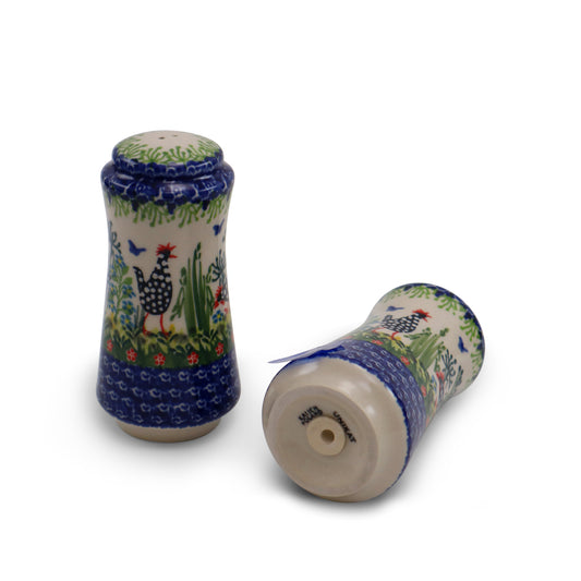 5"x3" Salt and Pepper Shaker Set .Pattern: Polish Chicken