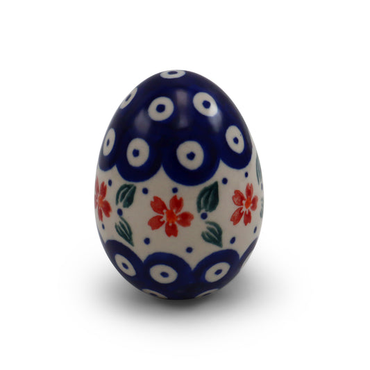 2"x3" Egg Figurine. Pattern: Owl Eye