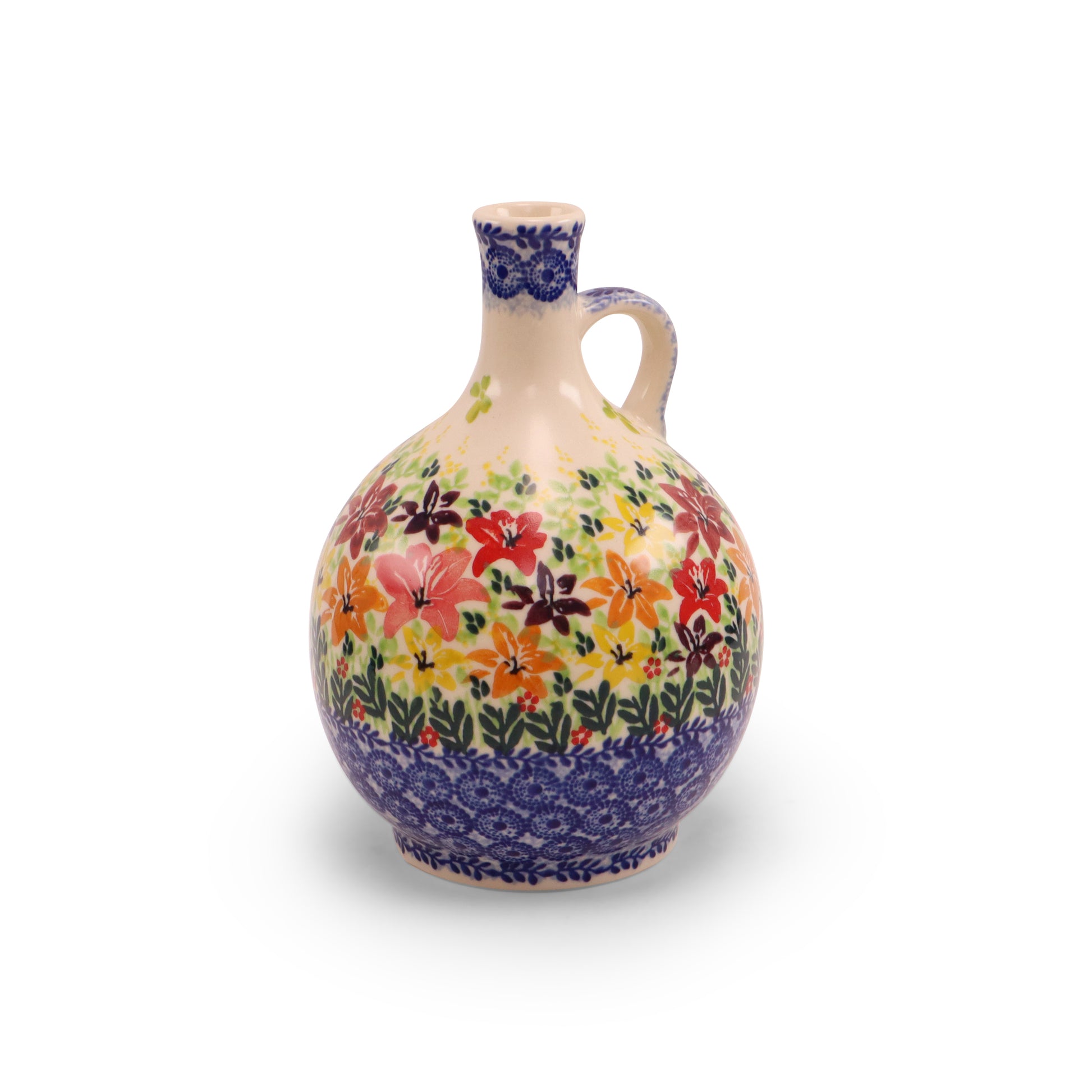 20oz Water Belly Jug. Pattern:Splash of Lillies