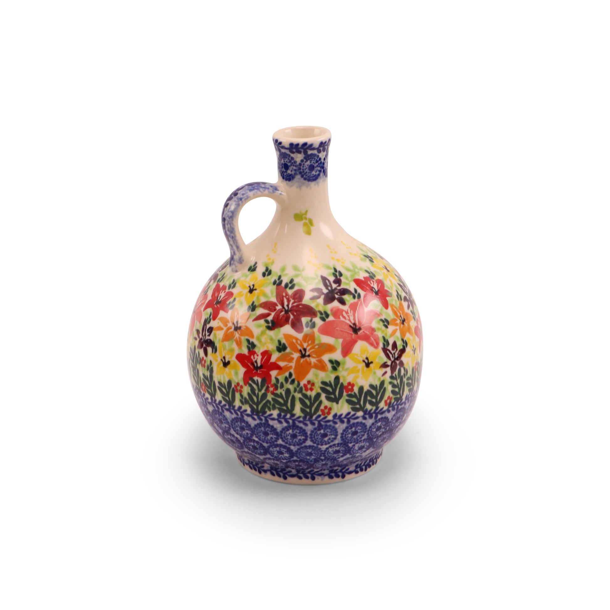 20oz Water Belly Jug. Pattern:Splash of Lillies