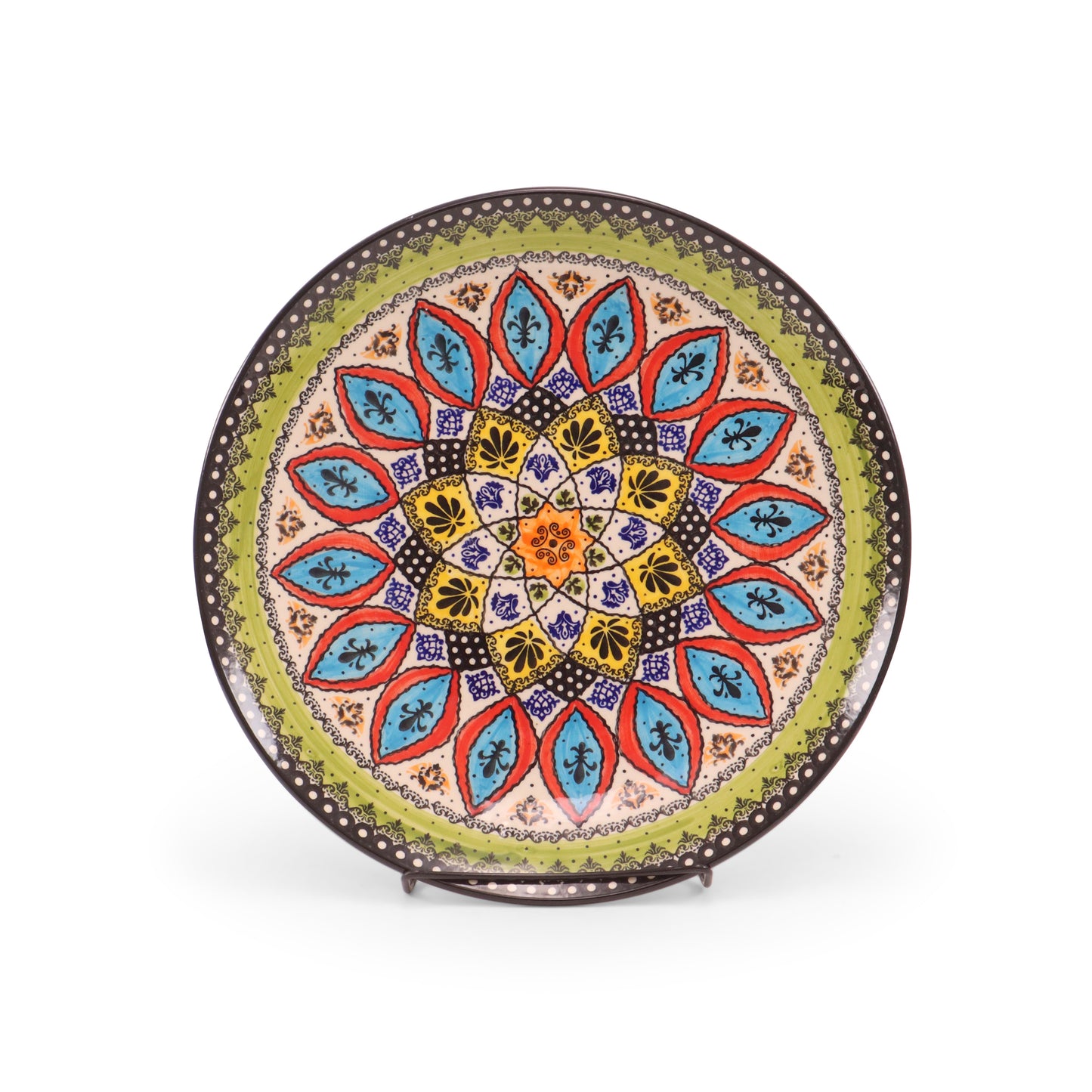 11" Platter. Pattern: Mandala Color