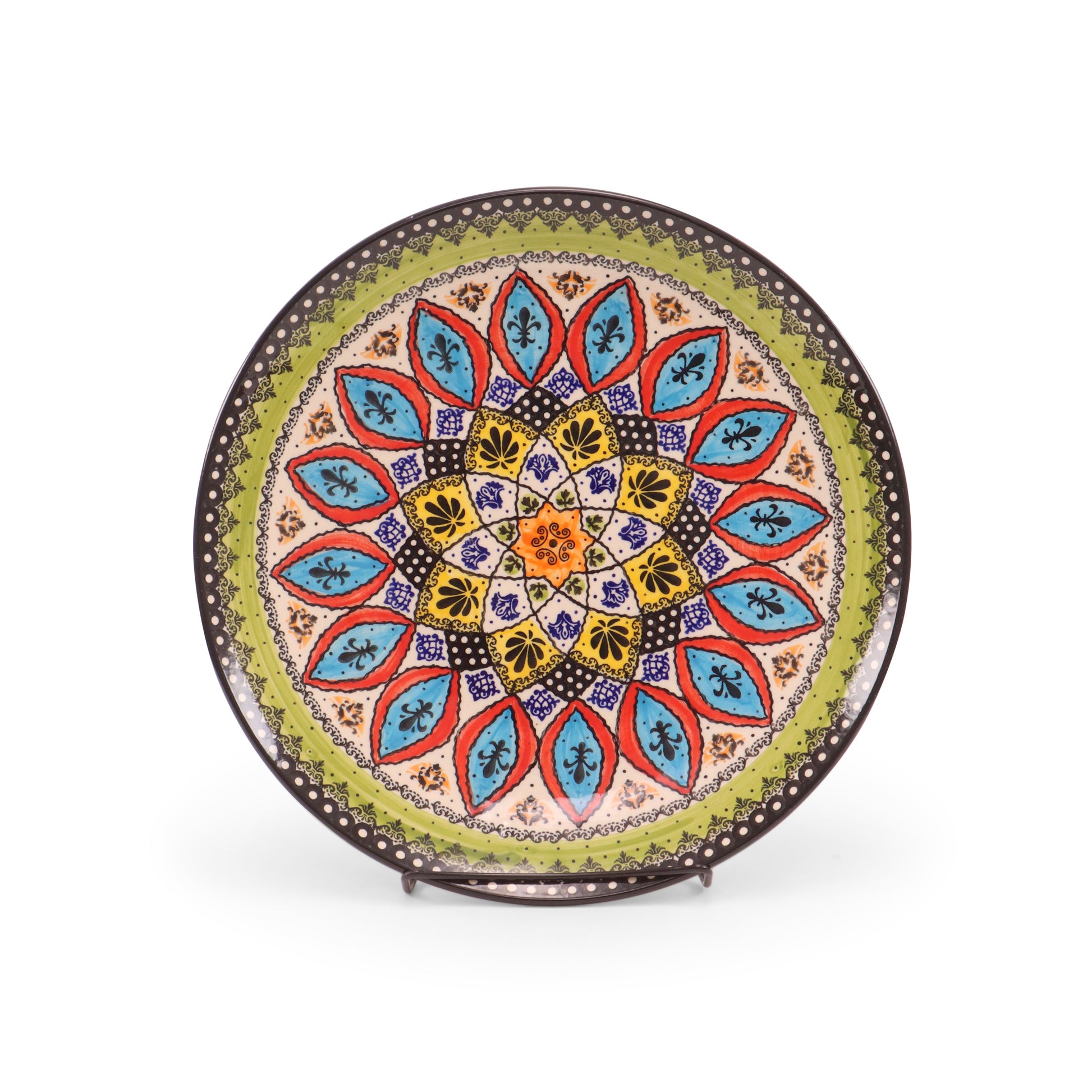 11" Platter. Pattern: Mandala Color