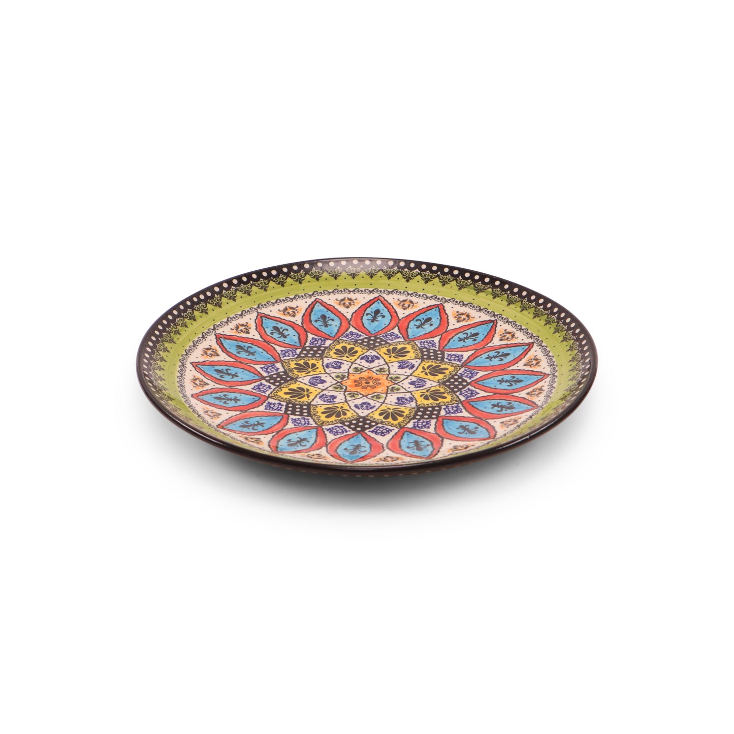 11" Platter. Pattern: Mandala Color