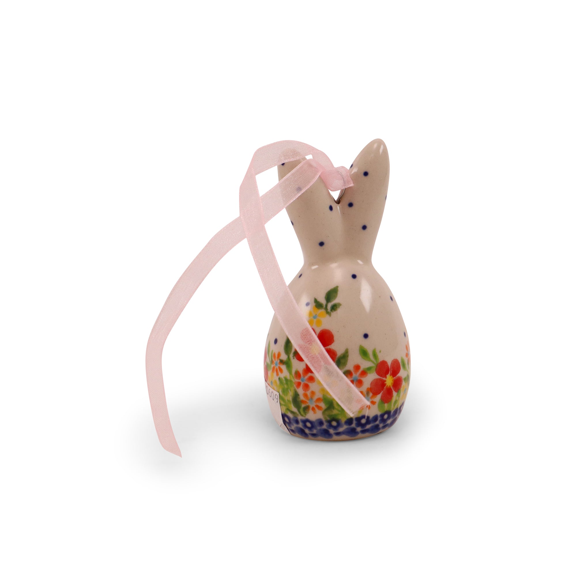 4"x2" Bunny Ornament. Pattern: Spring Bunch C