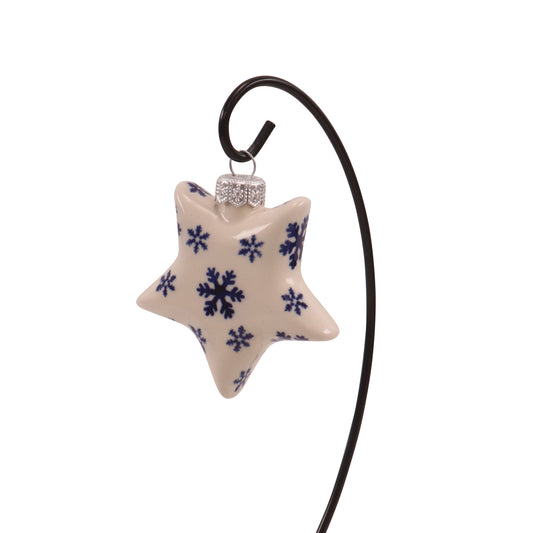 Christmas Star.Pattern: Cobalt Snowflake