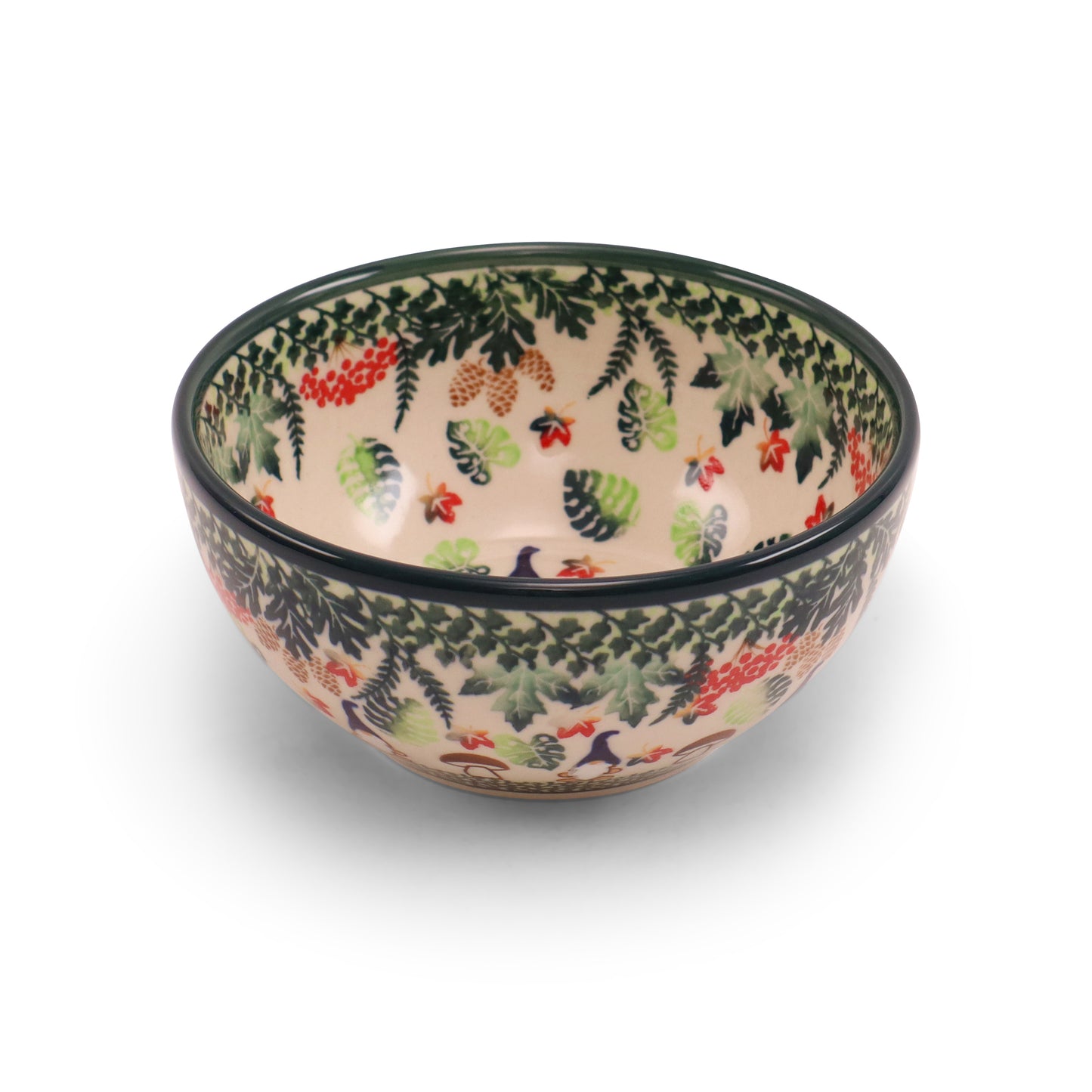 6"x3" Round Bowl.Pattern: Into The Forest