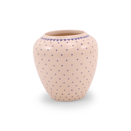 4.5"x4.5" Vase. Pattern: Pinpoint