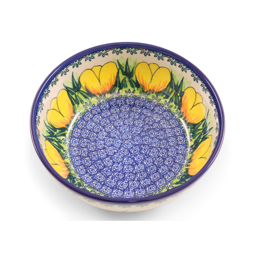 7"x2.7" Round Bowl 2Q.Pattern: Tulip Time