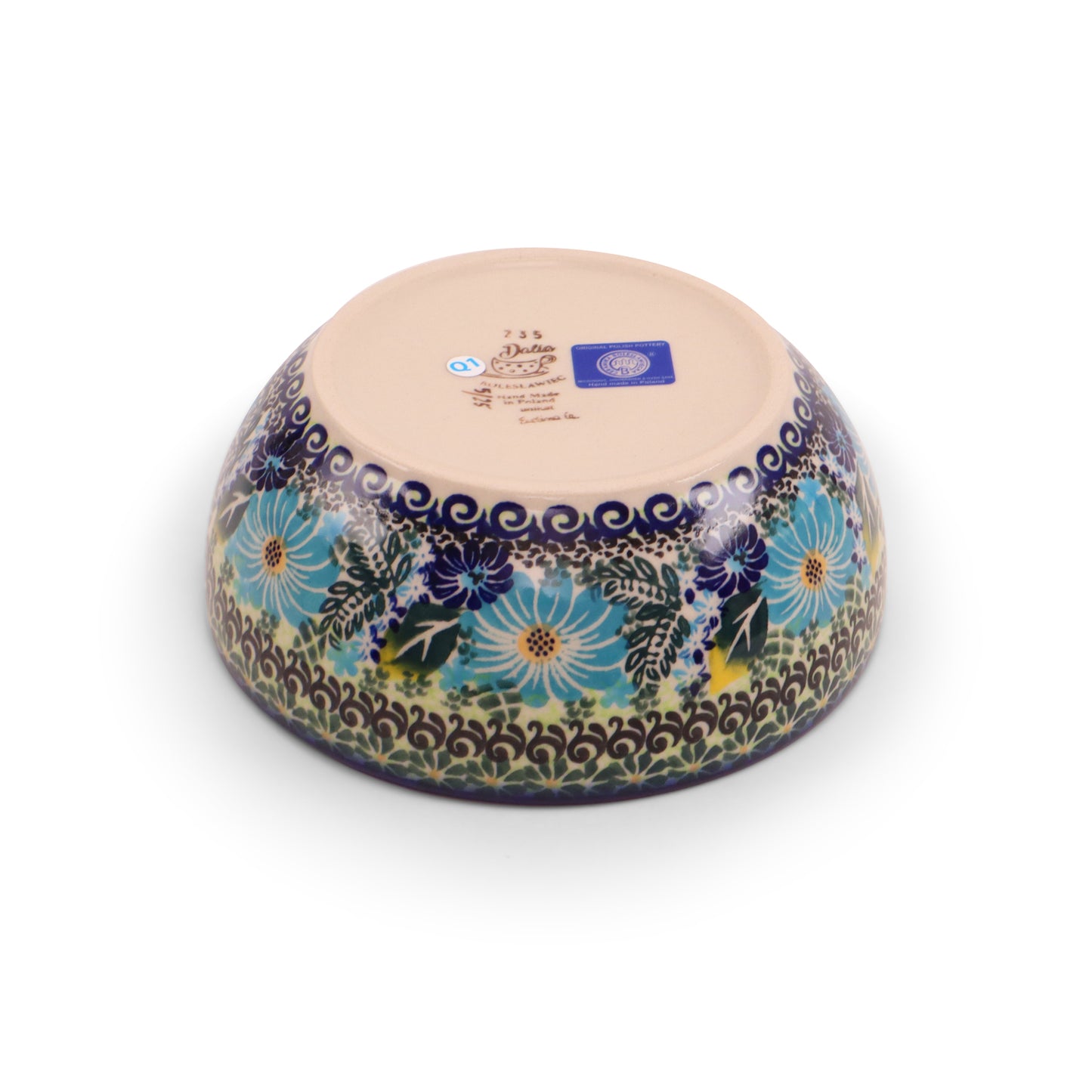 6"x3" Round Bowl.Pattern: Cornflower Craze