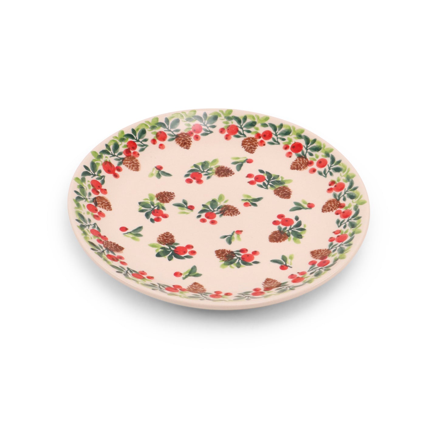 7.5" Dessert Plate. Pattern: Pine Bunch