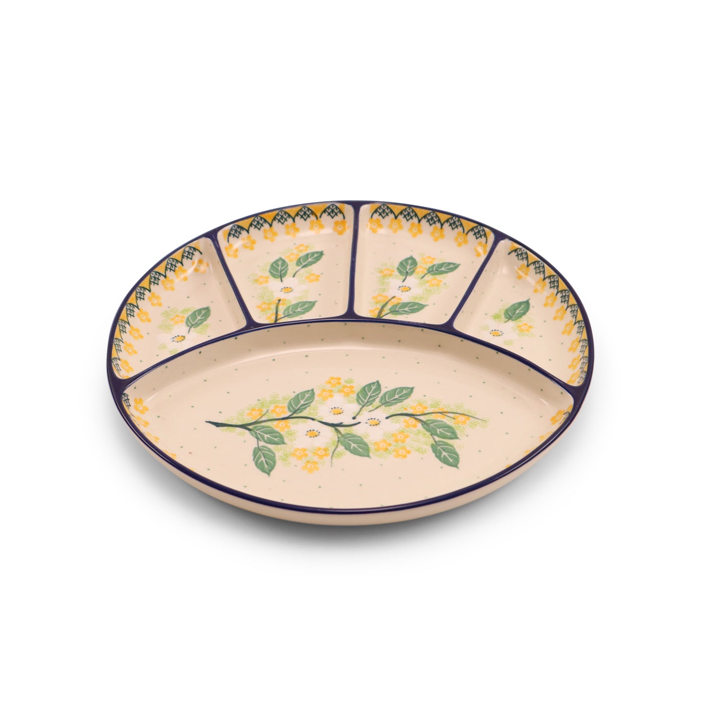 10" Round Divided Dish. Pattern: U4810