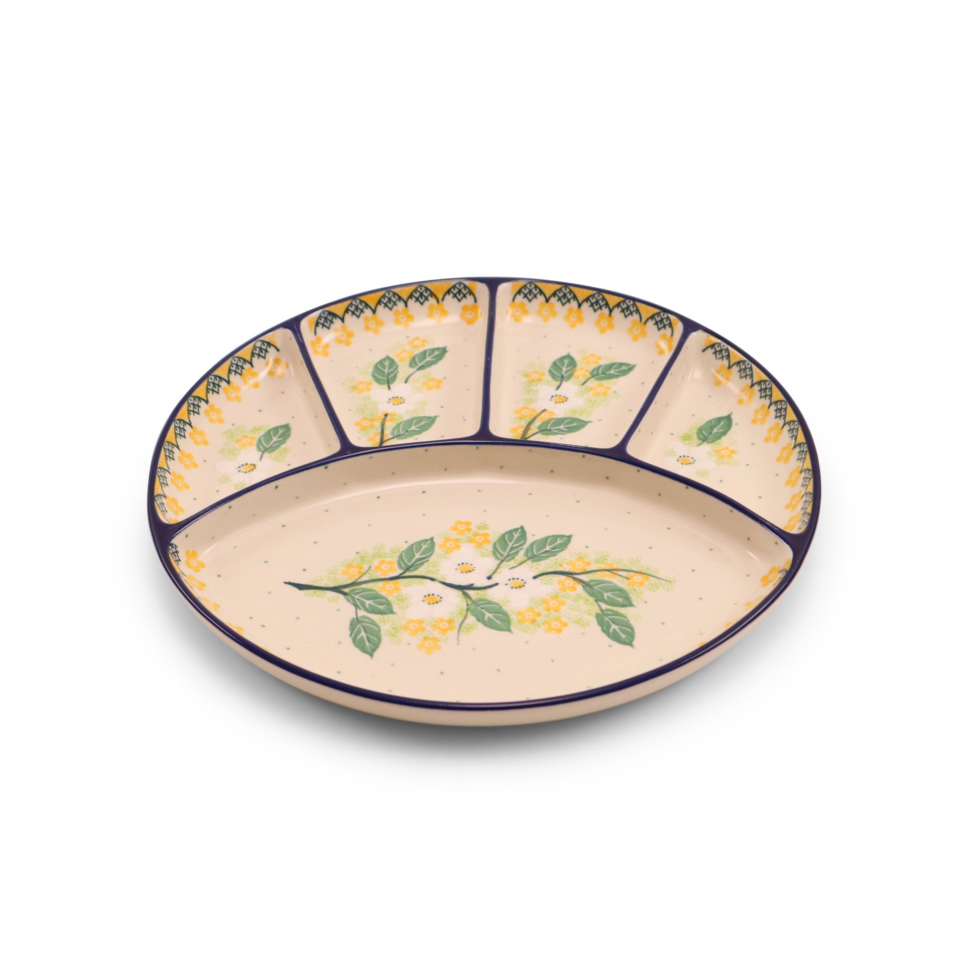 10" Round Divided Dish. Pattern: U4810