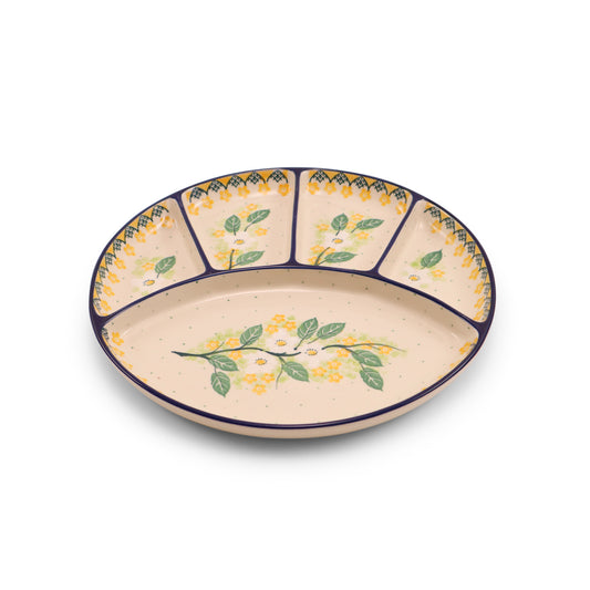10" Round Divided Dish. Pattern: U4810