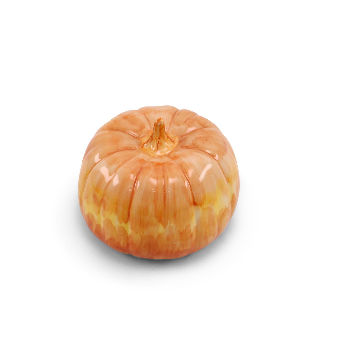 7"x5" Pumpkin Figurine. Pattern: Tan