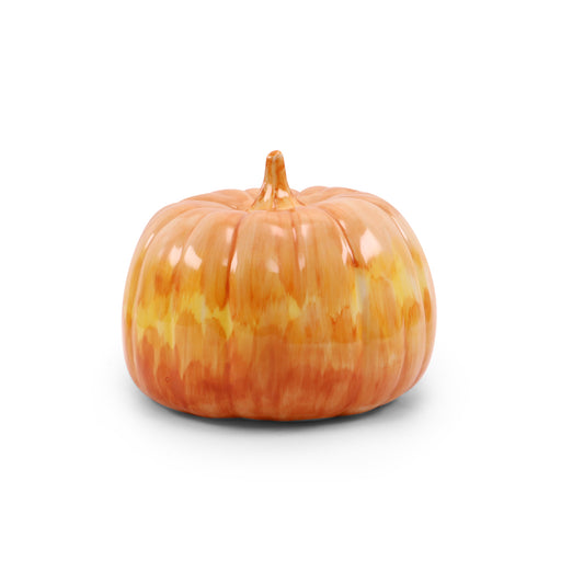 7"x5" Pumpkin Figurine. Pattern: Tan