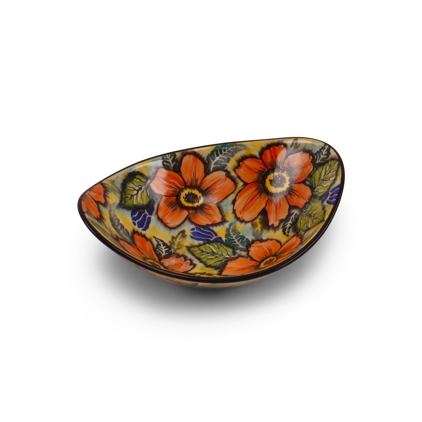 8.5"x6.5"x2" Oval Bowl. Pattern: Grenadinea