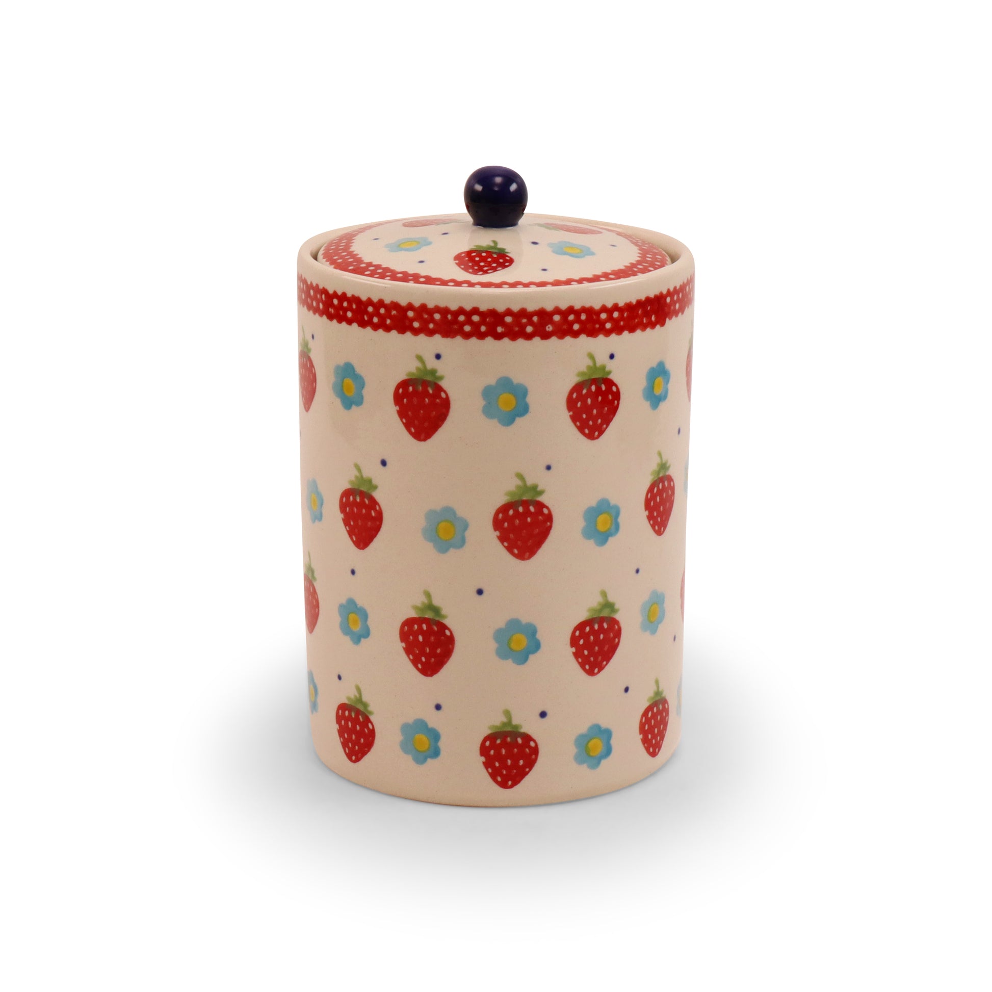 37oz Jar with Lid 2Q. Pattern: Berry Patch