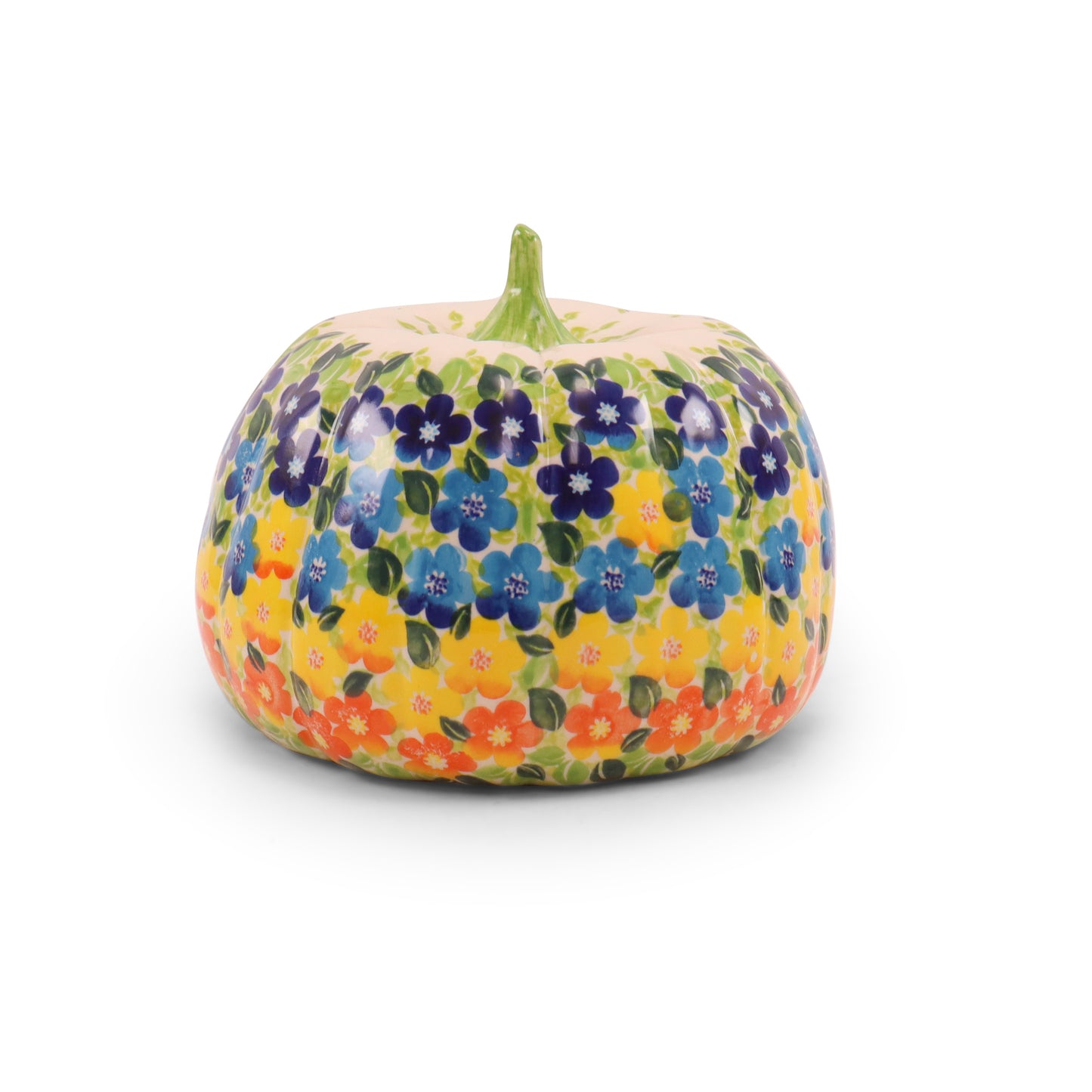 7"x5" Pumpkin Figurine 2Q. Pattern: Sunshine