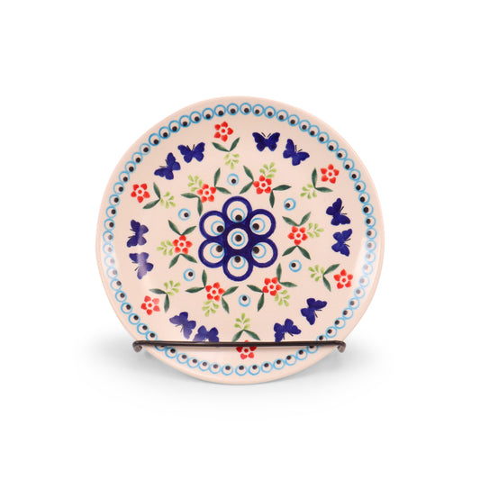 7.5" Dessert Plate. Pattern: Butterfly Daze