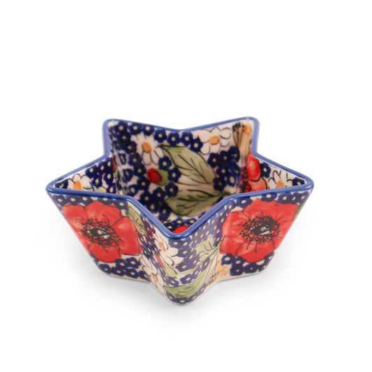 4"x2" Star Bowl. Pattern: Sangria Summer