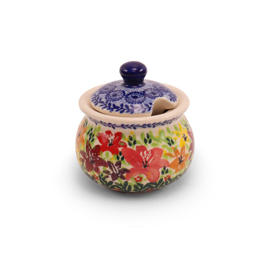 4"x4" Sugar Bowl. Pattern:Splash of Lillies