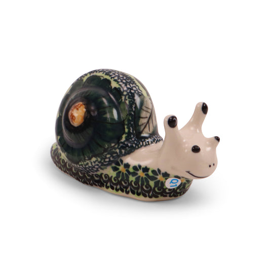 6"x3" Snail Figurine.Pattern: Emerald City