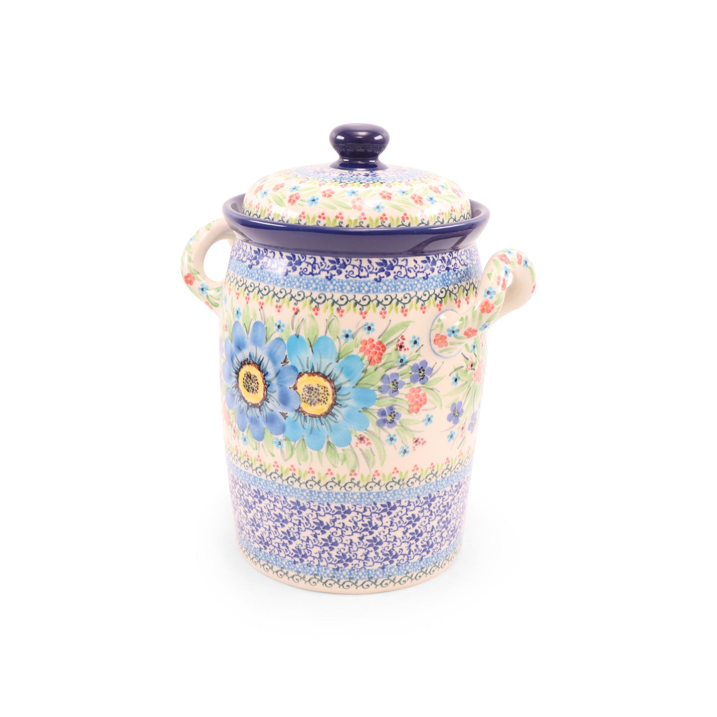 4.5L Container with Lid. Pattern: Summer Spritz