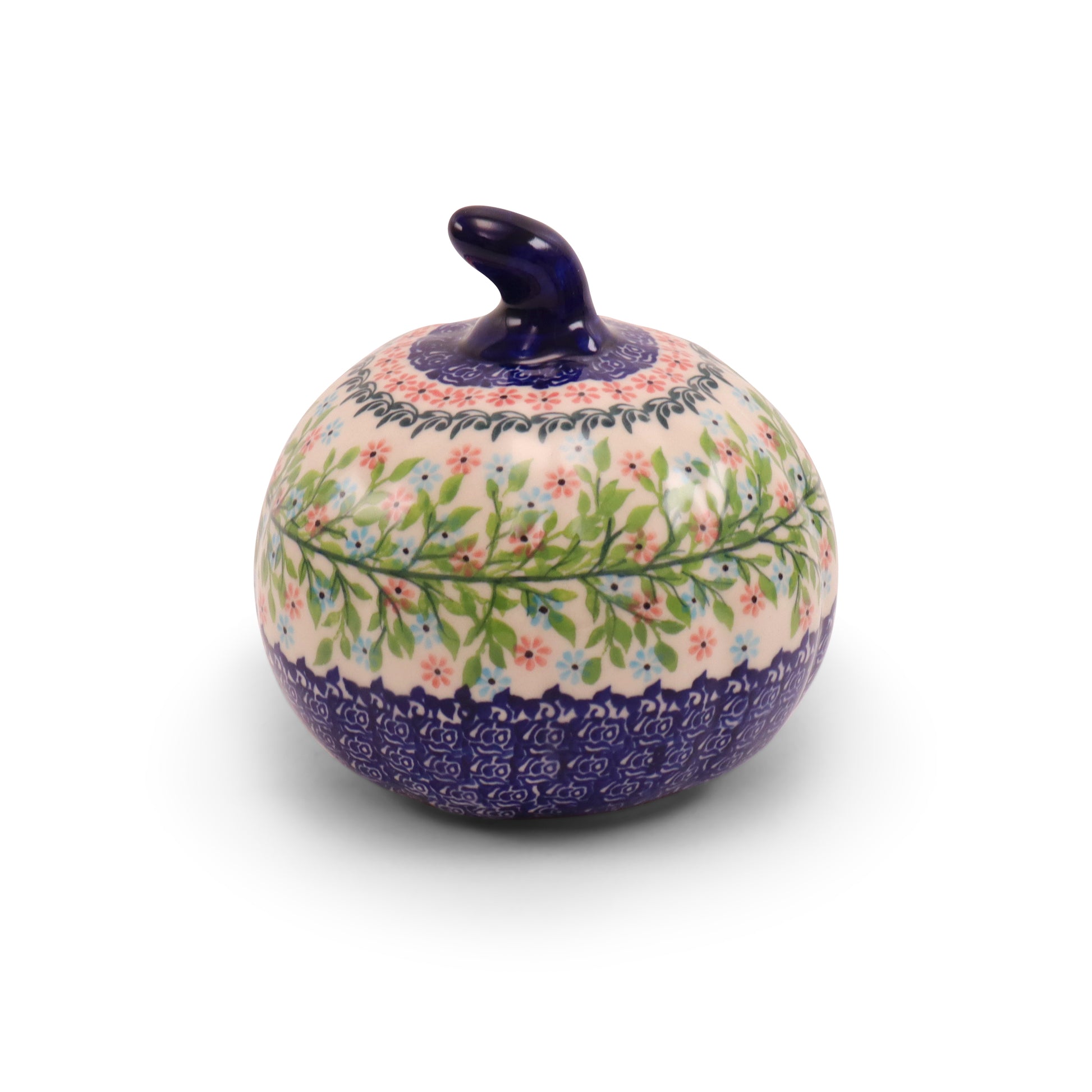 6"x5" Pumpkin Figurine.Pattern: Picnic Party