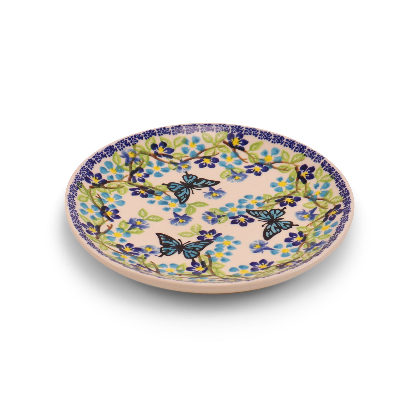 7.5" Dessert Plate. Pattern: Winged Summer
