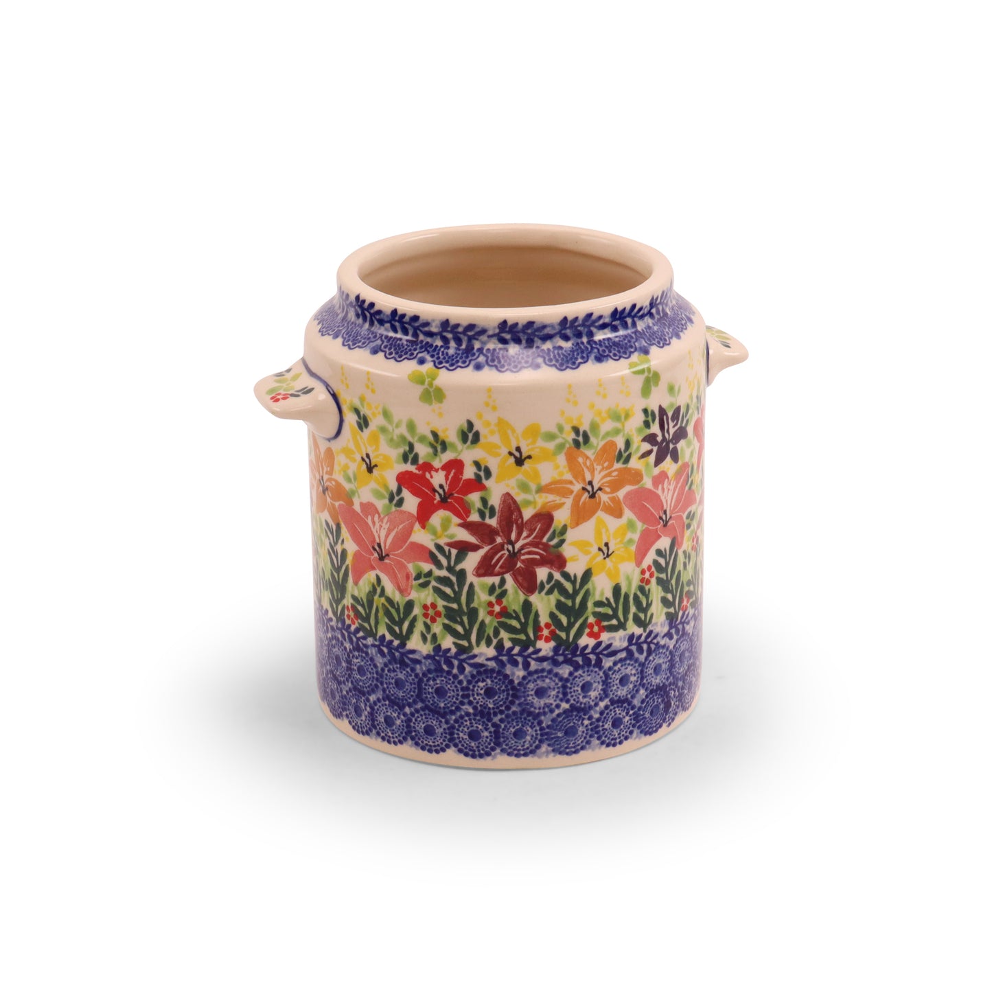 6"x5" Container with Uszkami. Pattern:Splash of Lillies