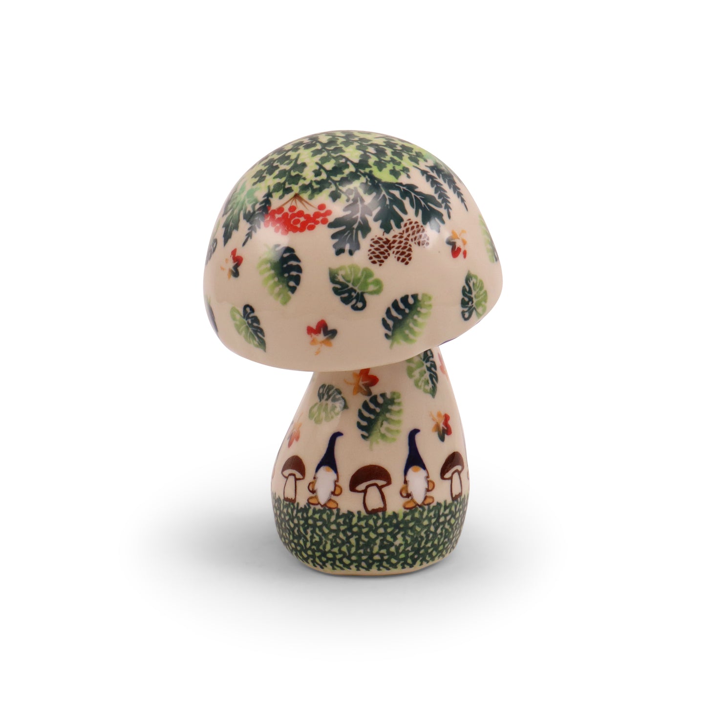 6.5"x3" Mushroom Figurine.Pattern: Into The Forest