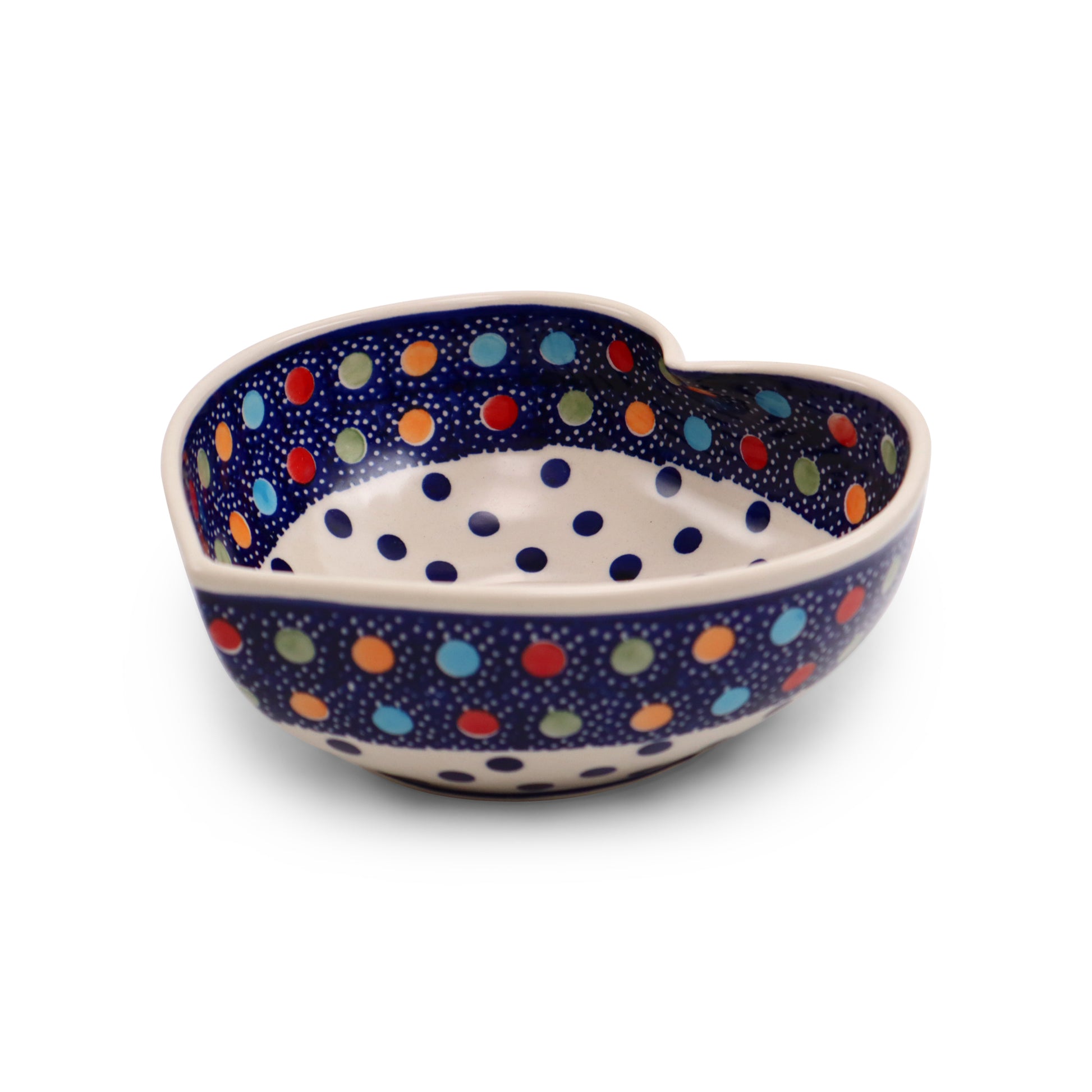 9"x3.5" Heart Bowl.Pattern: Gumball