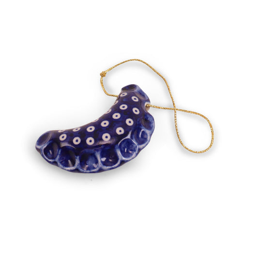 2.5"x1.5" Pierogi Ornament.Pattern: Owl Eye